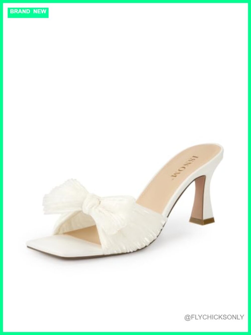 Organza Bow Mule Heels